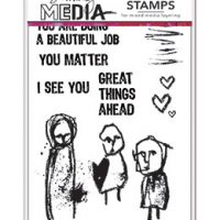 Dina Wakley MEDIA Stamps - Great Things Ahead (MDR77763)