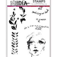 Dina Wakley MEDIA Stamps - She Is Wise (MDR77848)