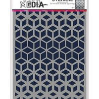Dina Wakley MEDIA Stencils - Cubed (MDS77657)