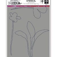 Dina Wakley MEDIA Stencils & Masks - Sprouts (MDS77725)