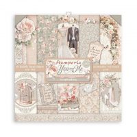 Stamperia Scrapbooking Pad 10 sheets 12" x 12" - You and me (SBBL111)