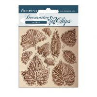 Stamperia Decorative chips - Romantic Garden House leaves (SCB123)