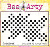 Bee Arty - A6 Stencil - Gridlock
