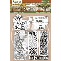 Stamperia HD Natural Rubber Stamp - Savana grafiti (WTKCC210)