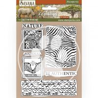 Stamperia HD Natural Rubber Stamp - Savana zebra texture (WTKCC211)