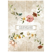 Stamperia A4 Rice paper  - Garden of Promises garlands (DFSA4690)