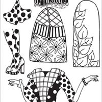 Dylusions Cling Stamps - Paper Doll (DYR69065)