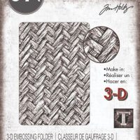 Sizzix 3D Texture Fades Embossing Folder - Interwined by Tim Holtz (664759)