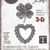 Sizzix 3D Impresslits Embossing Folder - Lucky Love by Tim Holtz (665227)