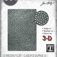 Sizzix 3D Texture Fades Embossing Folder - Cracked Leather by Tim Holtz (665766)