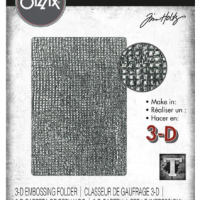Sizzix 3D Texture Fades Embossing Folder - Woven by Tim Holtz (665768)