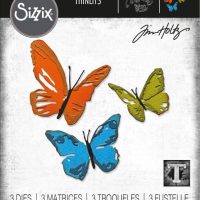 Sizzix Thinlits Die Set 3PK - Brushstroke Butterflies by Tim Holtz (665848)