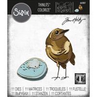 Sizzix Thinlits Die Set 11pk - Bird & Egg, Colorize by Tim Holtz (665857)