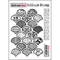 Darkroom Door Stamps - Collage Stamp - Arty Scales (DDCS035)