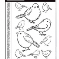 Darkroom Door - Rubber Stamp Set - Garden Birds (DDRS190)