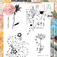 AALL and Create – Stamp – #558 – Clocks and Flowers