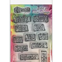 Dylusions Diddy Cling Stamp Set - Boxed Monthly (DYB79996)