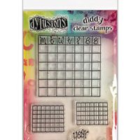 Dylusions Diddy Cling Stamp Set - Check It Out (DYB8008)