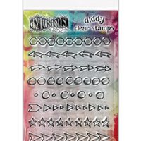 Dylusions Diddy Cling Stamp Set - Doodles (DYB80015)