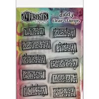 Dylusions Diddy Cling Stamp Set - Ooh, What a Day! (DYB80039)
