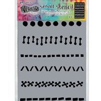 Dylusions Stencil - A Stitch in Time - Small (DYS71419)