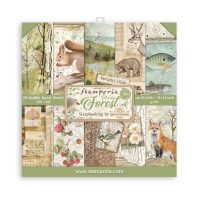 Stamperia Scrapbooking Pad 10 sheets 12" x 12" - Forest (SBBL63)