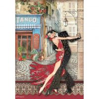 Stamperia A4 Rice paper packed - Desire Tango (DFSA4717)