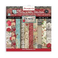 Stamperia Scrapbooking Pad 10 sheets 12" x 12" - Desire - Maxi Backgrounds (SBBL121)