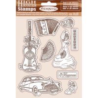 Stamperia HD Natural Rubber Stamp - Desire Elements (WTKCC215)