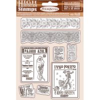 Stamperia HD Natural Rubber Stamp - Desire Borders and Frames (WTKCC216)