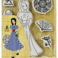 Prima Marketing - Julie Nutting Mixed Media Cling Rubber Stamp - Kyoko (571377)