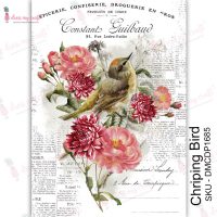 Dress My Craft - A4 Transfer Me Sheet - Chirping Bird (DMCD1685)