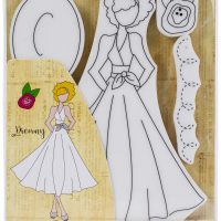 Prima Marketing - Julie Nutting Mixed Media Cling Rubber Stamp - Aisha (649767)