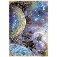 Stamperia A4 Rice paper -  Cosmos Infinity planets (DFSA4722)