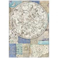 Stamperia A4 Rice paper - Cosmos Infinity zodiac (DFSA4724)
