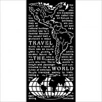 Stamperia Thick stencil - Create Happiness The World (KSTDL68)