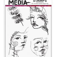 Dina Wakley MEDIA Stamps - Side Eye (MDR81296)