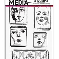 Dina Wakley MEDIA Stamps - Squared (MDR81302)