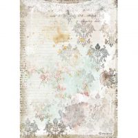 Stamperia A4 Rice paper packed - Romantic journal texture with lace (DFSA4556)