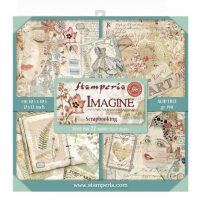 Stamperia Scrapbooking Pad 22 sheets 12" x 12" Double face - Imagine (SBBXL04)