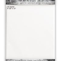 Tim Holtz Distress Watercolour Cardstock - White - 8 1/2" x 11" (TDA53927)