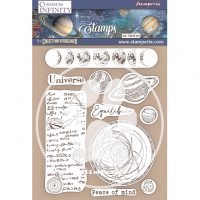 Stamperia HD Natural Rubber Stamp - Cosmos Infinity Universe (WTKCC218)