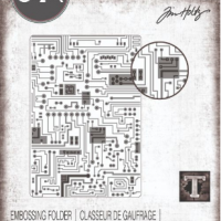 Sizzix Multi-Level Texture Fades Embossing Folder - Circuits by Tim Holtz (665372)