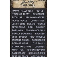 Tim Holtz Label Stickers - Halloween 2022 (TH94263)