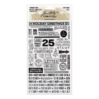 Tim Holtz Ideaology - Remnant Rubs - Christmas Noel (TH94296)