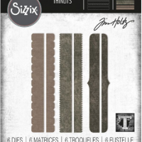 Sizzix Thinlits Die Set 6PK - Decorative Trims by Tim Holtz (665435)