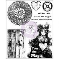 Finnabair Cling Stamp - 6"x7.5"  - Trust the magic (962036)