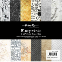 Paper Rose - Blueprints Collection - 12x12 Paper Pad (26983)