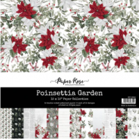 Paper Rose - Poinsettia Garden Collection - 12x12 Paper Pad (26845)