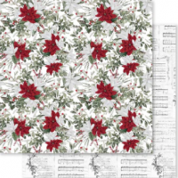 Paper Rose - Poinsettia Garden A - 12x12 Bulk Paper Pack (26848)